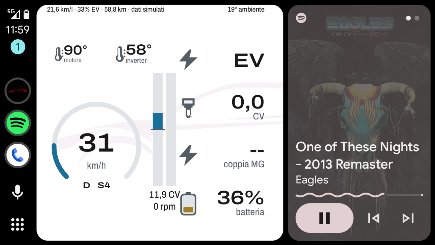 HybridDash Pro Android Auto