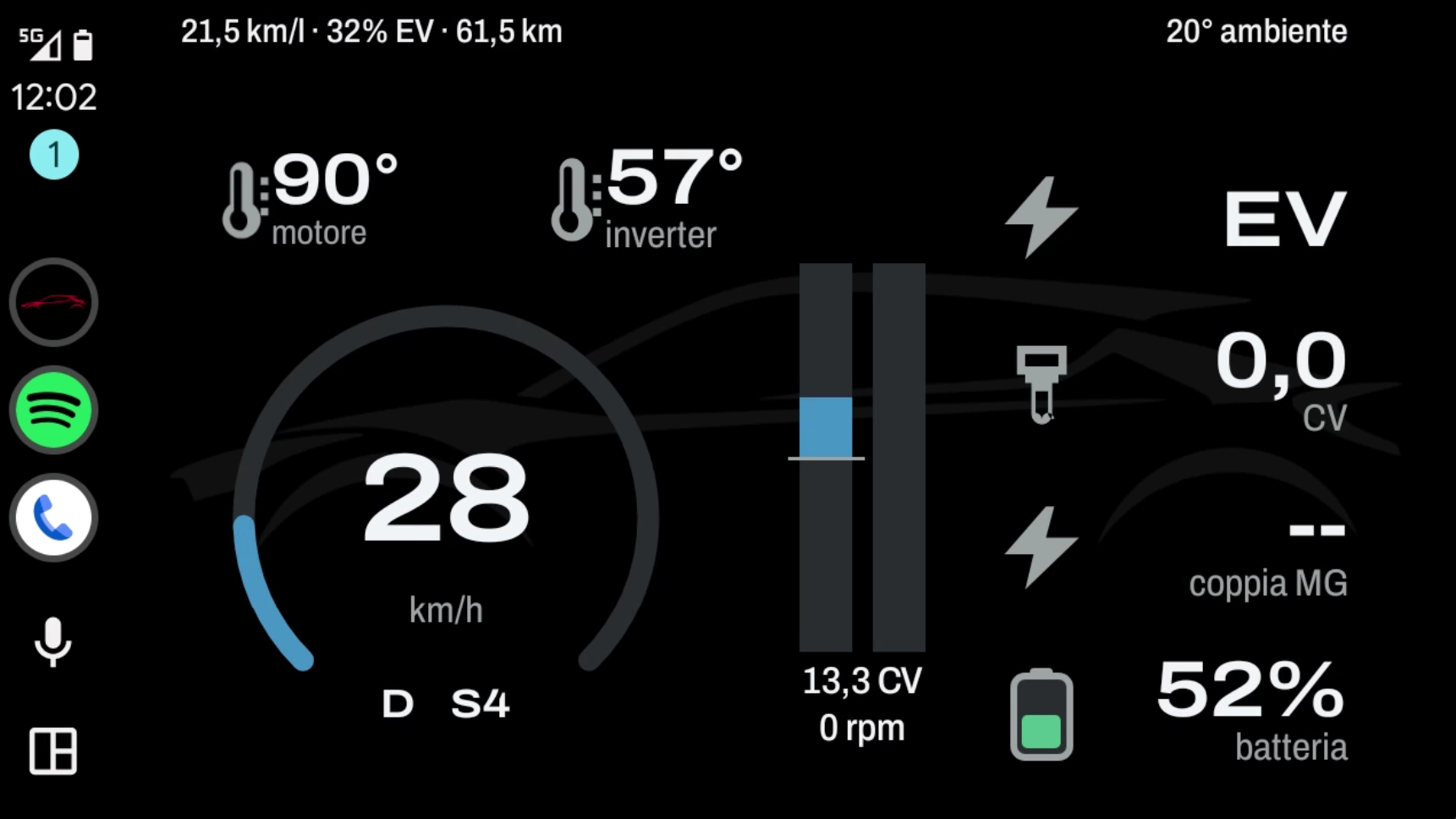 Android Auto — Cockpit Notturno