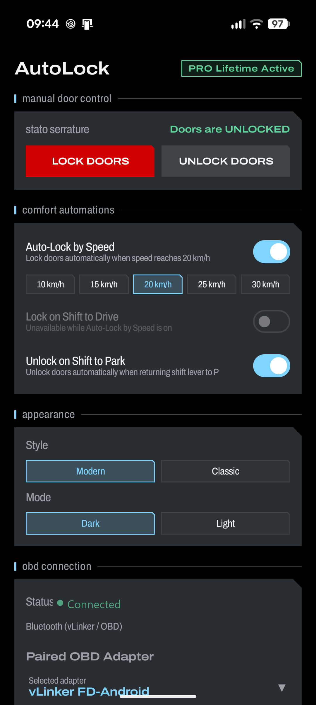 AutoLock — Dunkles Design